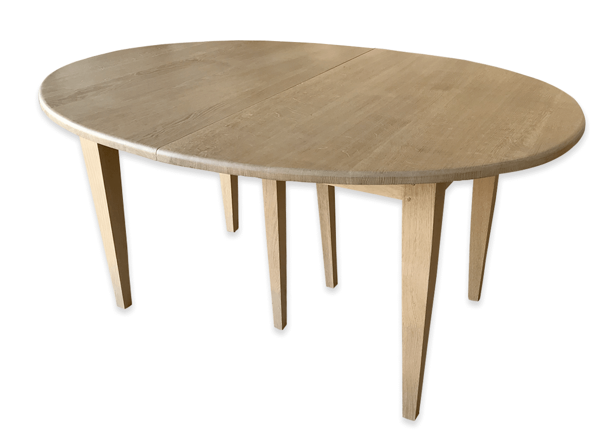 Table à allonges SCANDINAVE - bois de chêne massif