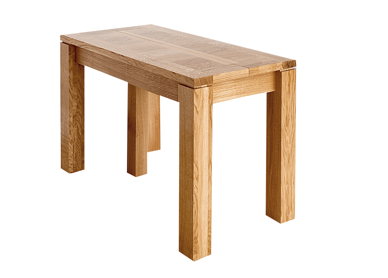 Table console - CALI Extensible allonges - bois de chène massif