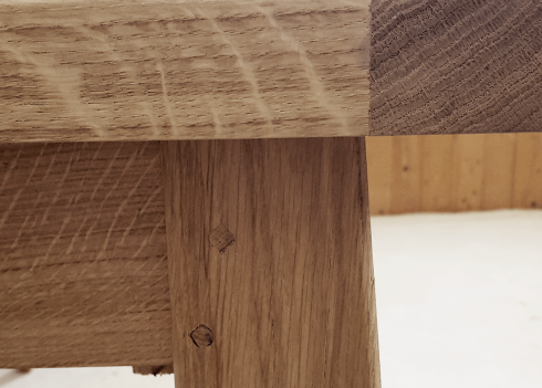 Table à allonges ATELIER - bois de chêne massif Détail