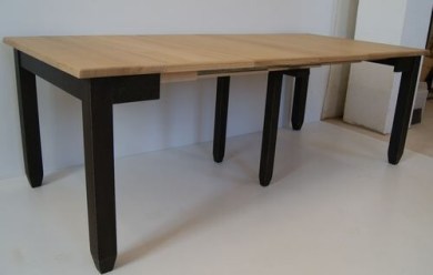 Table console - BOHEME Extensible allonges - bois de chène massif Etendue