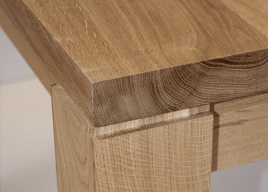 Table fixe DESIGN BIGFOOT - bois de chêne massif detail