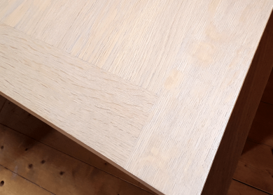 Table fixe MODERNE MANHATTAN - bois de chêne massif Plateau
