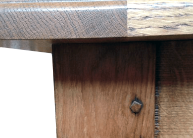 Table fixe MARGOT VIELLIE - bois de chêne massif detail