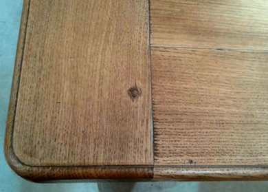 Table fixe MARGOT VIELLIE - bois de chêne massif angle