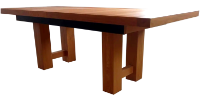 Table à allonges - MANHATTAN - bois de chêne massif 